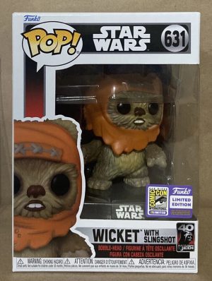 Star Wars Wicket #631 SDCC 2023 Con מלחמת הכוכבים עם מדבקת קון