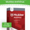 McAfee Anti Virus 2024 מקאפי אנטי וירוס ל10 מכשירים - רשיון שנתי