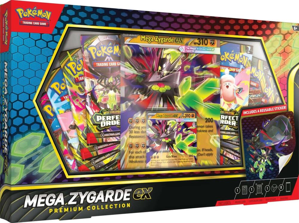 קלפי פוקימון מארז פרימיום Mega Zygarde ex – Premium Collection - SeKeys