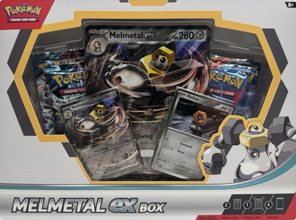 קלפי פוקימון מארז כפול Black Kyurem ex ו-Melmetal ex - SeKeys