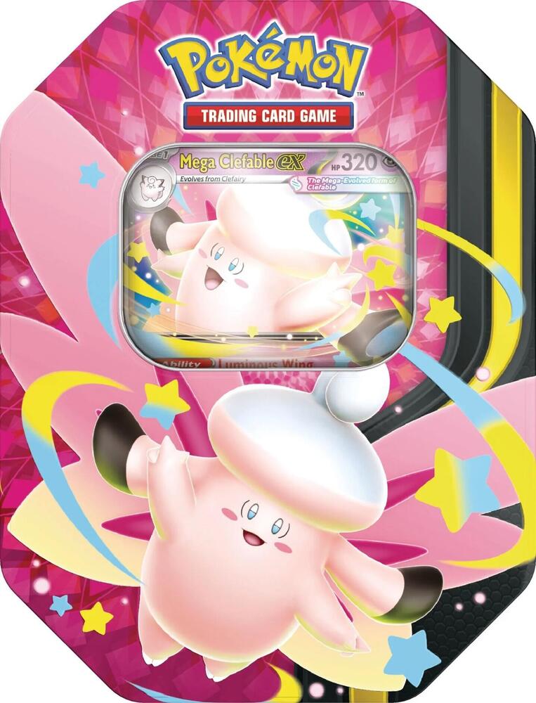 קלפי פוקימון מארז טין Mega Moonlit – Mega Clefable ex - SeKeys