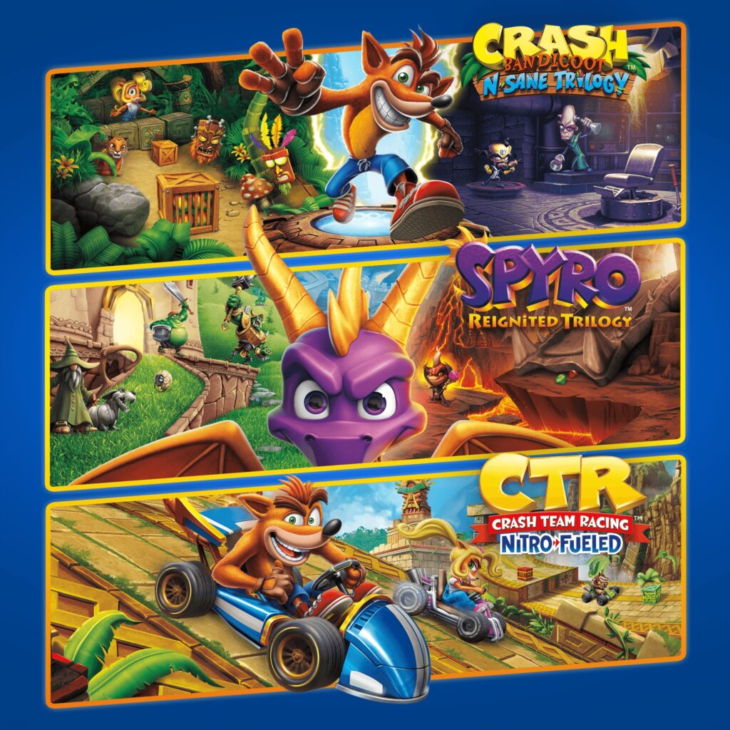 Crash + Spyro Triple Play Bundle PlayStation